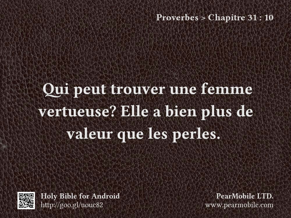 Proverbes, Chapitre 31:10